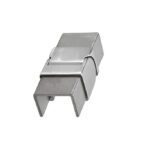 玻璃 – 1-1/2″ 方形可调耦合器 - 垂直