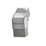 玻璃 – 1-1/2″ 方形可调耦合器 - 垂直