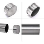 2″ 圆形金属扶手 – 端塞