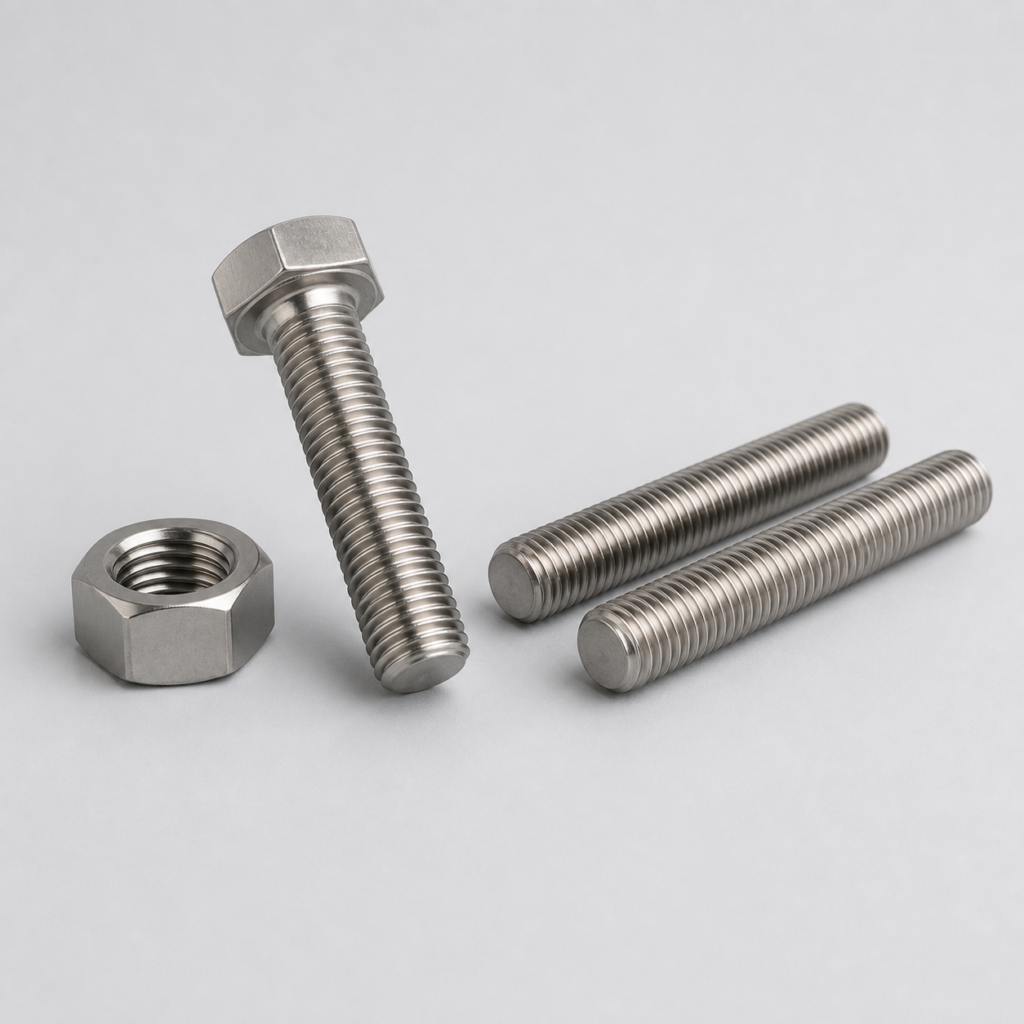 Inconel 718高温合金六角螺栓与双头螺柱供应